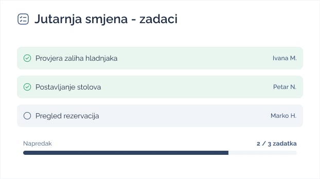 LogBook prikaz aplikacije