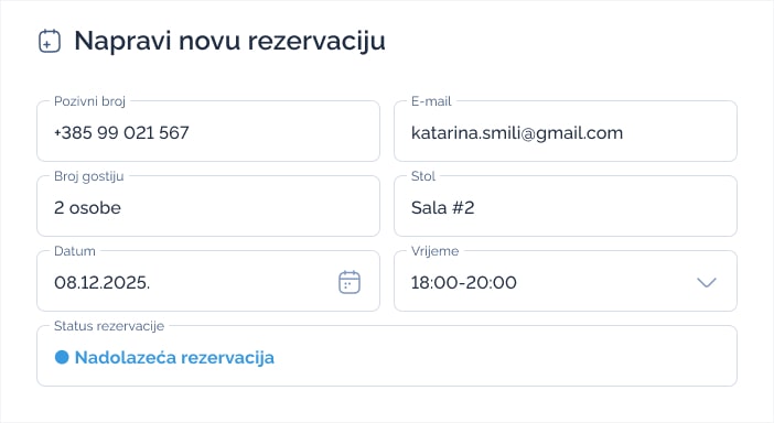 LogBook prikaz aplikacije